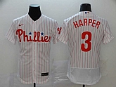 Phillies 3 Bryce Harper White Nike 2020 Flexbase Jersey,baseball caps,new era cap wholesale,wholesale hats
